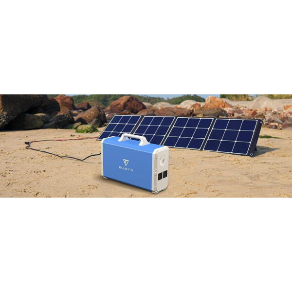 Bluetti Poweroak EB240 laden mit Solarpanel