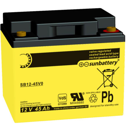 SUN Battery SB12-45VO 45Ah M6 AGM 12V Batterie