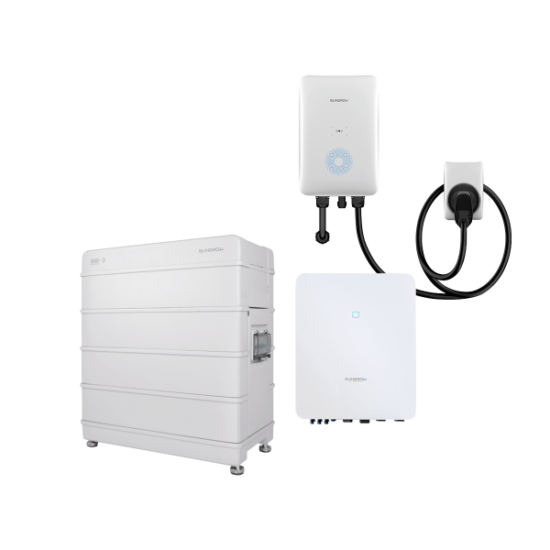 Sungrow 3-Phasen Lösung | 5 kVA WR | EV Charger | 12,8 kWh Speicher | Photovoltaik-Speicherbundle Produktbild