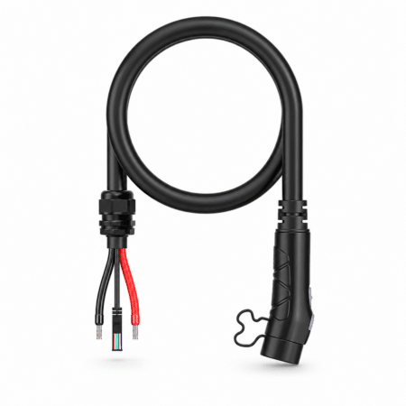 BLUETTI Locking Terminal to P090D Adapterkabel mit Steckverbinder und offenen Kabelenden, freigestellt