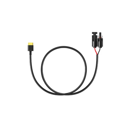 Bluetti PV-Ladekabel mit MC4-kompatiblen PV-Steckern und XT60-Stecker, freigestellt auf weißem Hintergrund