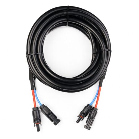 WATTSTUNDE VK-MC4-MC4-6.5 MC4 Verlängerungskabel 5 m 2x6 mm² – aufgerolltes Solarkabel-Paar mit MC4 Stecker und Buchse