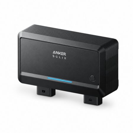 Anker SOLIX Alternator Charger 800 W Lichtmaschinen-Ladegerät in Frontansicht mit LED-Leiste und Anschlüssen