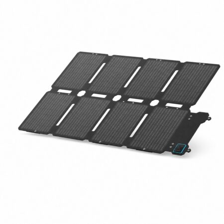 Anker SOLIX PS100X faltbares Solarpanel 100 W aufgeklappt mit Anschlussbox