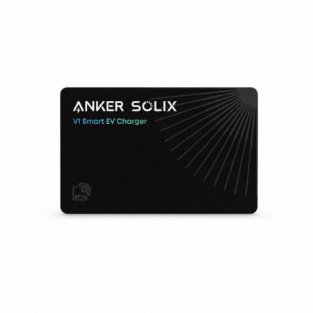 Schwarze Anker SOLIX RFID-Karte mit Aufdruck V1 Smart EV Charger, Vorderseite