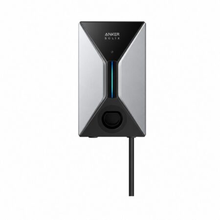 Anker SOLIX V1 Smart EV Charger Wallbox in der Kabel-Version mit fest angeschlagenem Typ-2-Ladekabel, Frontansicht