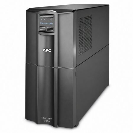 APC Smart-UPS SMT3000IC Line-Interactive-USV 3000 VA im Tower-Gehäuse mit LCD-Display