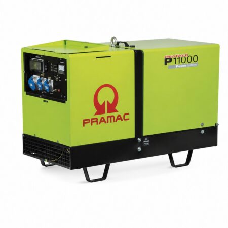 Pramac P 11000 schallgedämmter Diesel-Stromerzeuger 230 V mit Yanmar-Dreizylindermotor und Schallschutzhaube