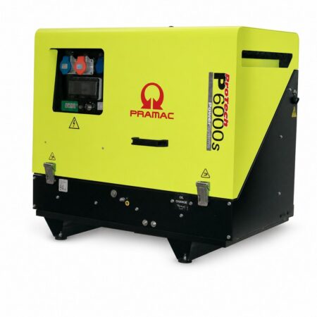 Pramac P 6000s superschallgedämmter Diesel-Stromerzeuger 400 V / 230 V mit Yanmar-Motor und CEE-Drehstromsteckdose