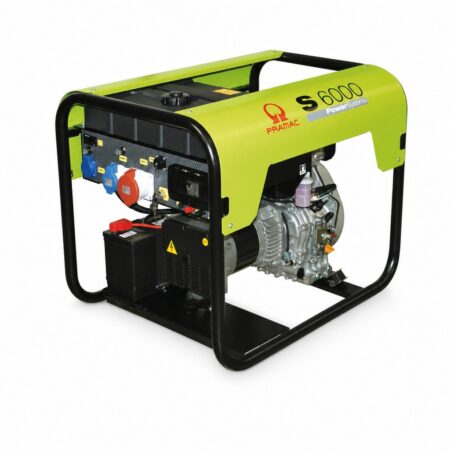 Pramac S 6000 Diesel-Stromerzeuger 400 V / 230 V mit Yanmar-Dieselmotor, Elektrostart-Batterie und CEE-Drehstromsteckdose