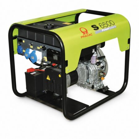 Pramac S 6500 Diesel-Stromerzeuger 230 V mit Yanmar-Dieselmotor, Elektrostart-Batterie und Schuko- und CEE-Steckdosen