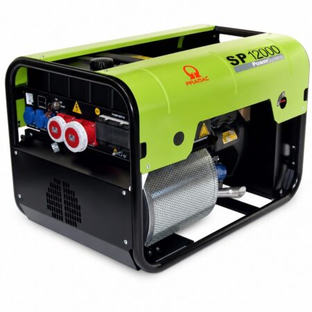 Pramac SP 12000 Benzin-Stromerzeuger 400 V / 230 V IP54 mit AVR, Honda-Zweizylindermotor und CEE-Drehstromsteckdosen