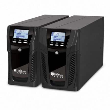 Riello Vision VST Line-Interactive-USV in zwei Baugrößen für 800 bis 2000 VA mit LCD-Display