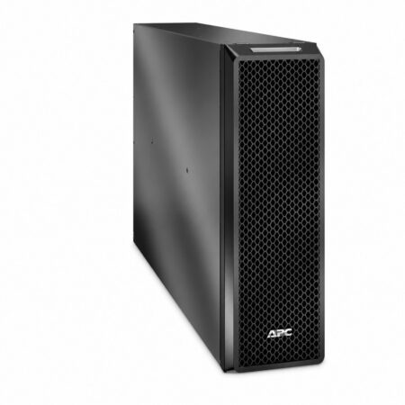 APC Smart-UPS SRT 192-V-Batteriepack im schwarzen Tower-Gehäuse, Schrägansicht von vorn