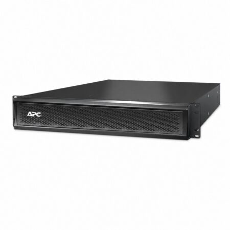 APC Smart-UPS X SMX48RMBP2U externes 48-V-Akkupack im Rackgehäuse mit 2 Höheneinheiten, Schrägansicht von vorn