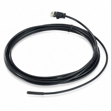 APC Temperatursensor AP9335T mit aufgewickeltem Anschlusskabel und RJ45-Stecker
